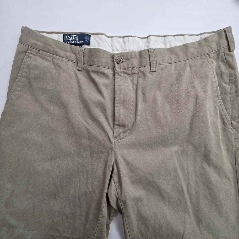 Polo Ralph Lauren Prospect Pants Mens 38x31 Beige Chino 100% Cotton Casual Khaki